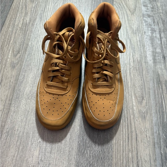 Nike Other - Nike Tan High-Top Sneakers Suede Classic